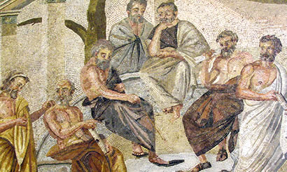 image - Academy of Plato floor mosaic, Pompeii